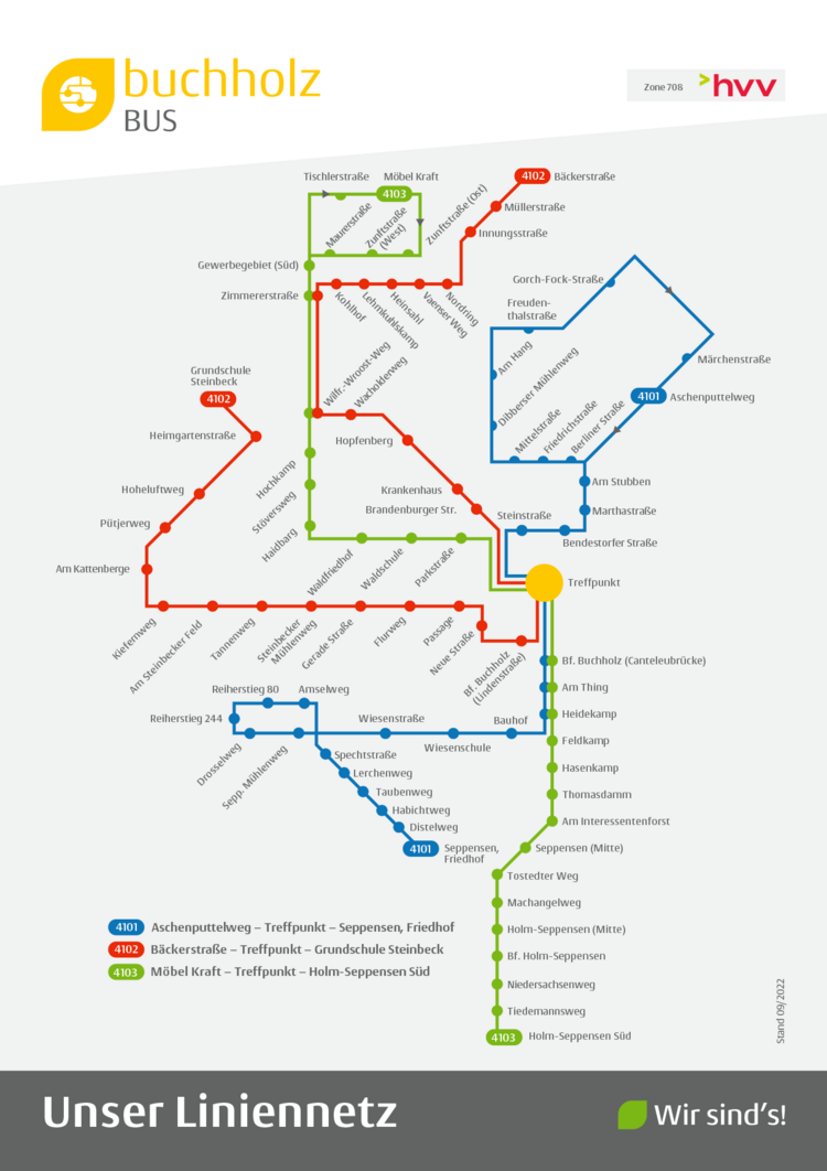 Infografik: Buchholz Bus - Unser Liniennetz